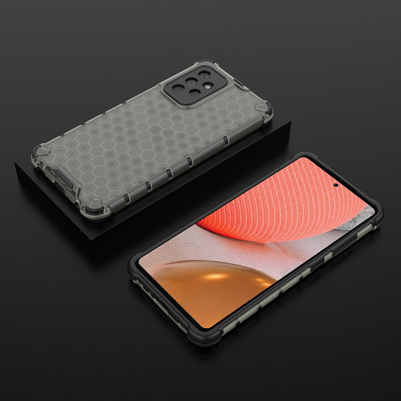 Etui Pancerne Honeycomb do Samsung Galaxy A72 4G/5G, Czarne