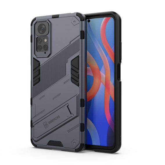 Etui do Xiaomi Redmi Note 11/11S, Military kickstand, Niebieskie