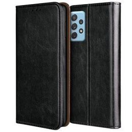 Skórzane Etui Wallet do Samsung Galaxy A72 5G / A72 LTE, Black