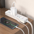Szybki Kabel 60W USB Typ-C do Typ-C, 1 m, biały