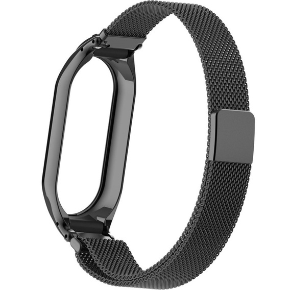 Pasek Bransoleta Milanese do Xiaomi Smart Mi Band 8 / Xiaomi Smart Mi Band 9, Czarny