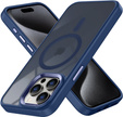 Etui do iPhone 15 Pro Max, MagColor do MagSafe, granatowe