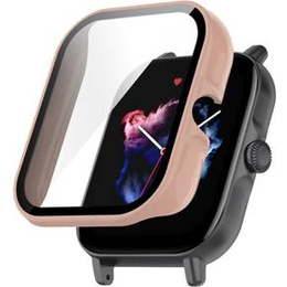 2w1 Etui + Szkło hartowane do Amazfit GTS 3, Różowe