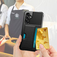 Etui do Samsung Galaxy A55 5G, Card Holder Kickstand, czarne