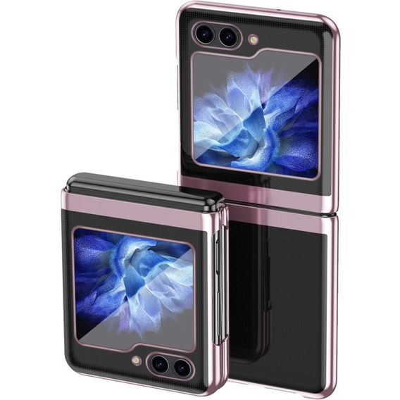 Etui do Samsung Galaxy Z Flip7 FE / Z Flip6, PC Case, przezroczyste / różowe