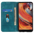 Etui z klapką do Xiaomi Poco F6 Pro, Split Leather, zielone