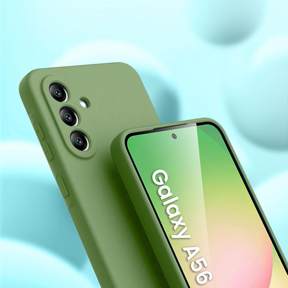 Etui do Samsung Galaxy A56 5G, Silicone Lite, zielone
