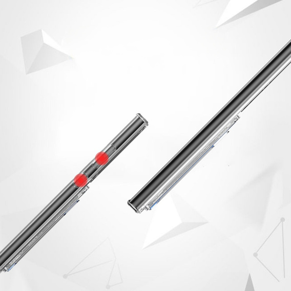 Przezroczyste etui do Samsung Galaxy S25 Ultra, z kieszonką na kartę