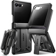 Etui do Samsung Galaxy Z Flip 7, Tongate MECH z klipsem, czarne