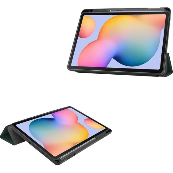 Etui do Samsung Galaxy Tab S6 Lite 10.4" 2020/2022/2024, z miejscem na rysik, Zielone