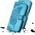 Etui z klapką do Realme Note 50, Butterfly, niebieskie