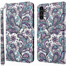 Etui z klapką do Samsung Galaxy A14 4G/5G, Wallet, Flowers
