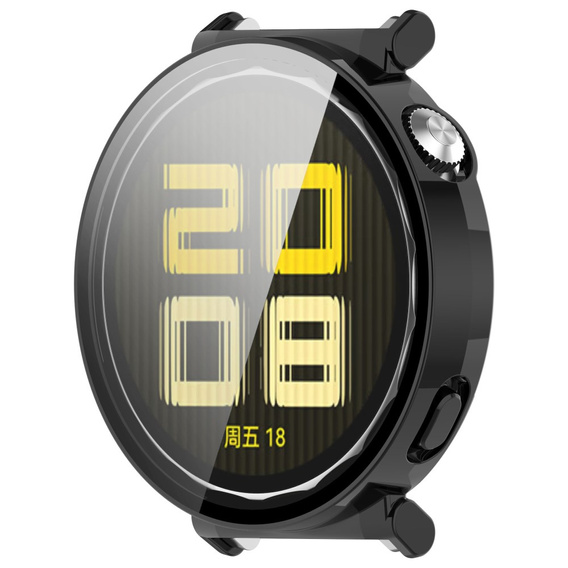 2w1 Etui + Szkło Hartowane do Huawei Watch GT 5 Pro 42mm, Czarne