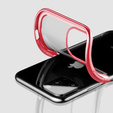 Etui Electroplated Frame do iPhone 13 Pro Max - Red