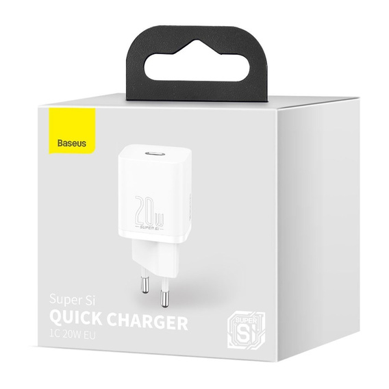 Baseus Super Si QUICK CHARGER PD20W Ładowarka, White