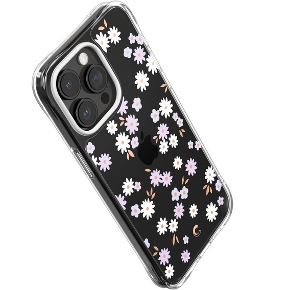 Etui Spigen do iPhone 15 Pro, Cyrill Cecile, Białe Stokrotki