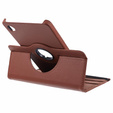 Etui do Samsung Galaxy Tab A11/A9, Obrotowe 360, brązowe