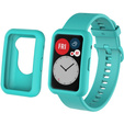 Pasek z Etui do Huawei Watch Fit, Cyan