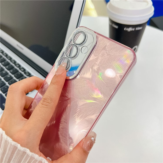 Etui do Samsung Galaxy A36 5G / A56 5G, Feather, różowe