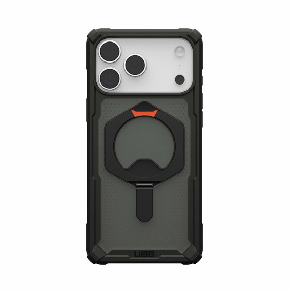 Etui Urban Armor Gear do iPhone 17 Pro, Plasma XTE MagSafe Kickstand, Black / Pop Orange