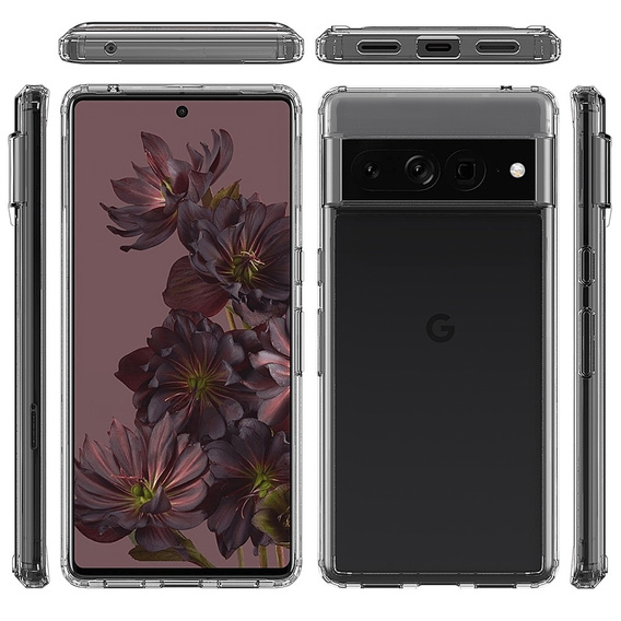 Etui do Google Pixel 7 Pro, Fusion Hybrid, przezroczyste