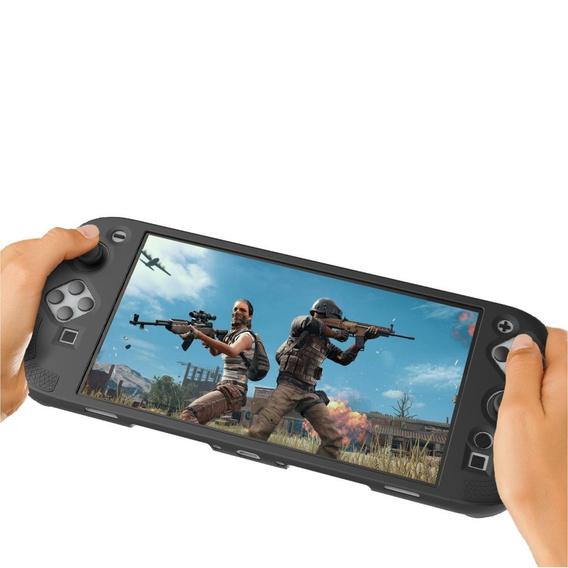 Silikonowe etui z podstawką do Nintendo Switch 2 – antypoślizgowe, odporne na wstrząsy - czarne