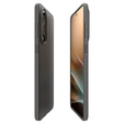 Etui Spigen do Samsung Galaxy S25 Edge, Liquid Air, szare + Szkło Hartowane 9H