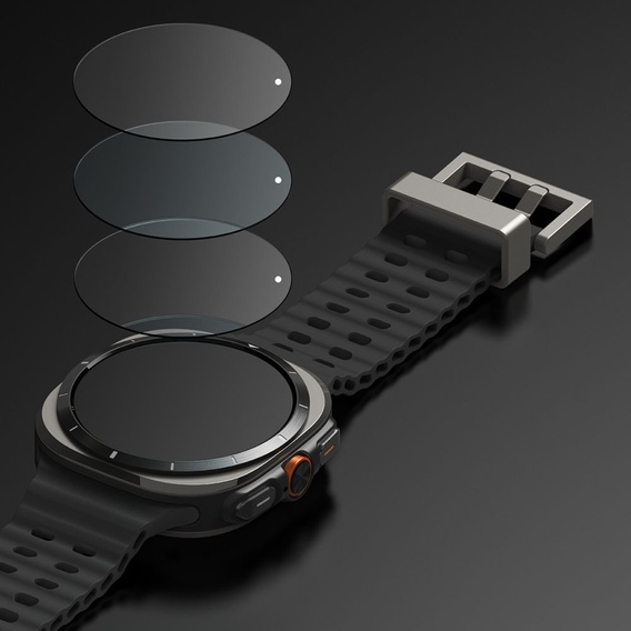 Etui Ringke do Samsung Galaxy Watch Ultra 47mm (2025 / 2024), Slim, przezroczyste + Szkło Hartowane