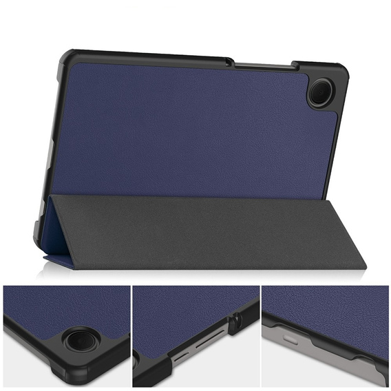 Etui z klapką do Samsung Galaxy Tab A11/A9, Smartcase, granatowe