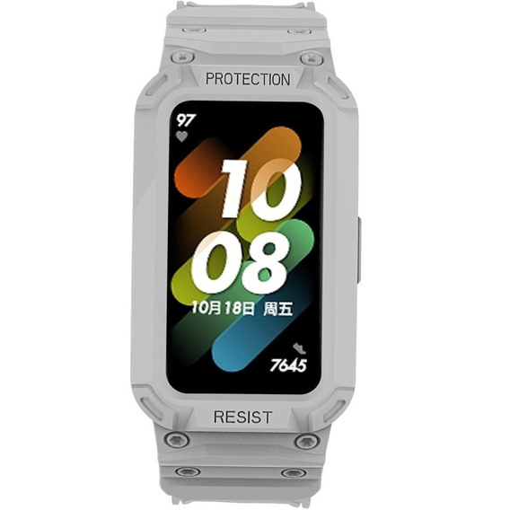 Pasek z Etui do Huawei Band 6 / Huawei Band 7, Szary