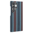 Etui do Samsung Galaxy S24 Ultra, Aramid Fiber Slim Case, do MagSafe, niebieskie / czerwone