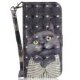 Etui z klapką do Xiaomi Redmi Note 13 5G, Wallet, Cat szare