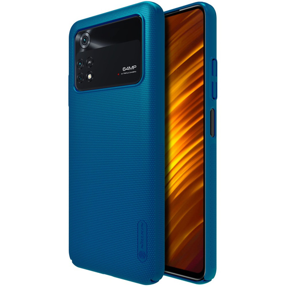 Etui NILLKIN do Xiaomi Poco M4 Pro 4G, Frosted Shield, Blue