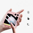 Etui do Samsung Galaxy Z Flip7 FE / Z Flip6, Strap Cover, różowe