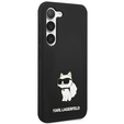 Etui Karl Lagerfeld do Samsung Galaxy S23+ Plus, Silicone Choupette, czarne