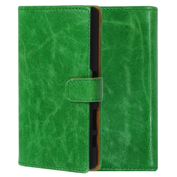 SHTL Etui Genuine Leather Wallet Case do Sony Xperia Z5 Compact - Green