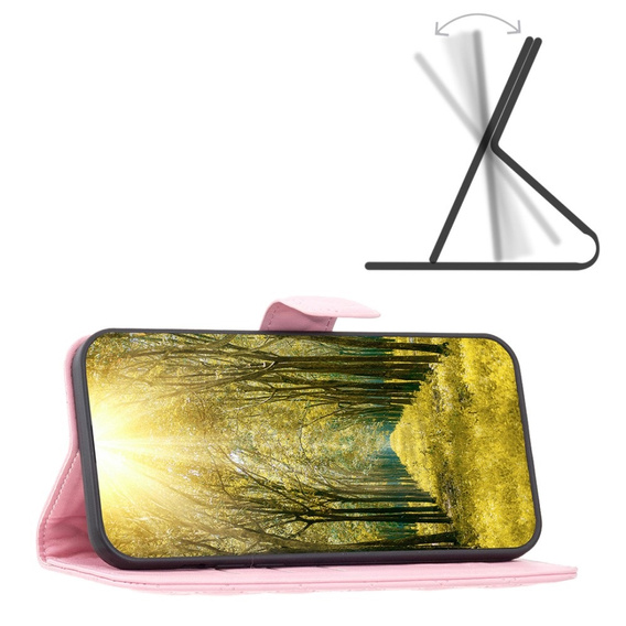 Etui z klapką do Infinix Hot 30, Wallet, BINFEN COLOR, różowe
