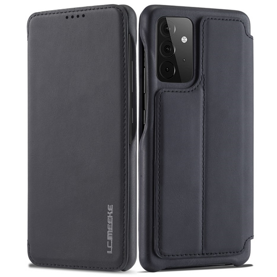 Etui z klapką do Samsung Galaxy A52 5G / 4G, LC.IMEEKE, czarne