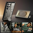 Etui do Samsung Galaxy S25 Ultra, Tongate MECH Series, Klips do paska, TiGray