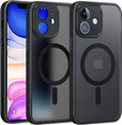 Etui do MagSafe do iPhone 11, Hybrid Matte Lens Pro, czarne + Szkło na ekran