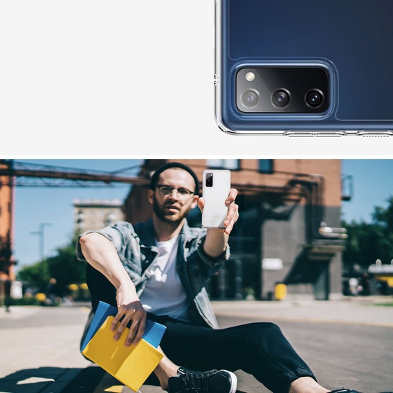 OUTLET Etui Spigen do Samsung Galaxy S20 FE, Ultra Hybrid, Crystal Clear, przezroczyste