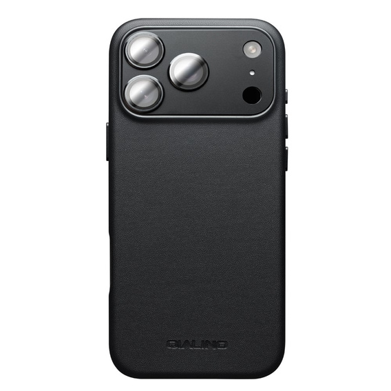 Etui QIALINO do iPhone 17 Pro Max, do MagSafe, z ochroną aparatu, czarne