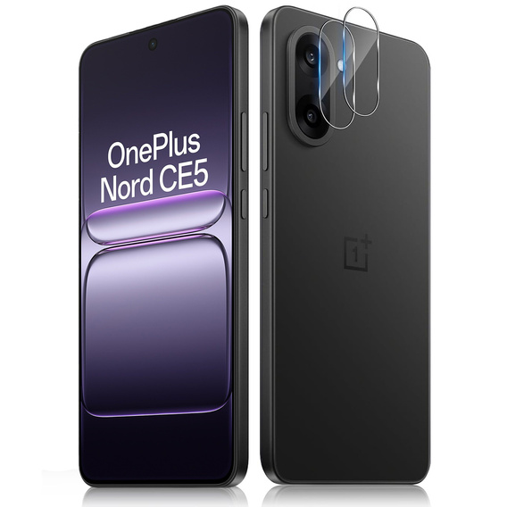 2x Szkło hartowane na aparat ERBORD do OnePlus Nord CE5, Przezroczyste