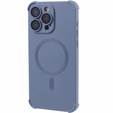 Etui silikonowe do iPhone 15 Pro Max, Magnetic, do MagSafe, niebieskie