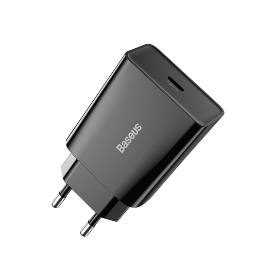 Baseus ładowarka sieciowa Speed Mini PD 20 W, 1× USB-C, czarna