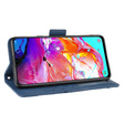 Etui z klapką do Samsung Galaxy A20s, Card Slot, granatowe