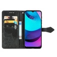 Etui z klapką do Motorola Moto E20/E30/E40, Mandala, czarne