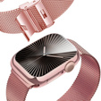 Bransoleta + Etui z Osłoną na Ekran do Apple Watch 10/11 42mm, Różowa