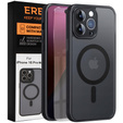 Zestaw Etui do iPhone 16 Pro Max, do MagSafe, ERBORD Matt Case, czarny + 3x Szkło na ekran