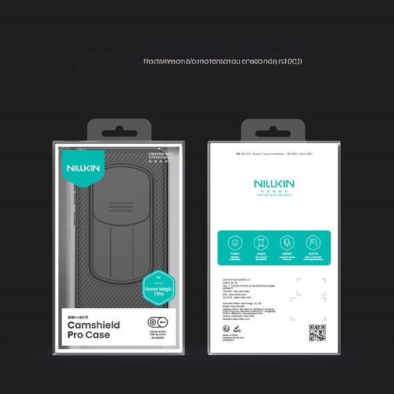 Etui do Honor Magic 7 Pro, pancerne Nillkin, CamShield Pro, czarne